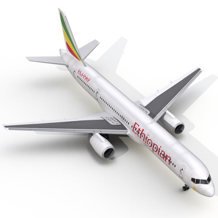 3D Boeing 757-200 Ethiopian Airlines model