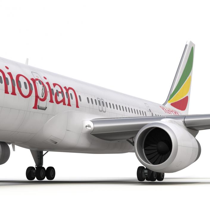 3D Boeing 757-200 Ethiopian Airlines model