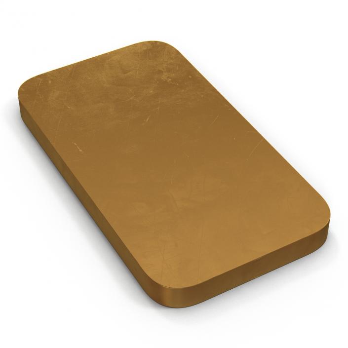 3D Gold Bar 100g model