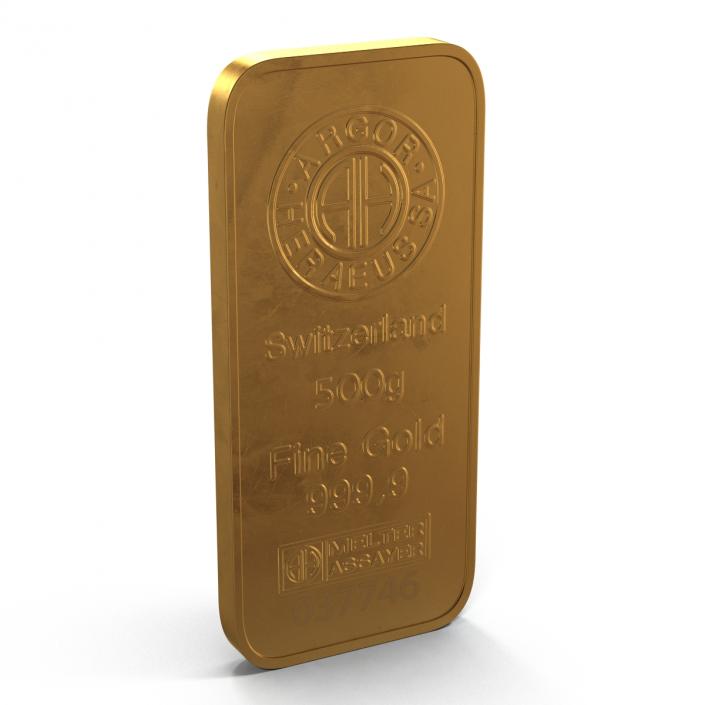 3D Gold Bar 500g model