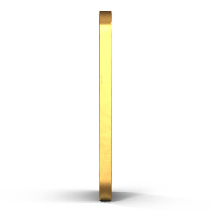 3D Gold Bar 500g model