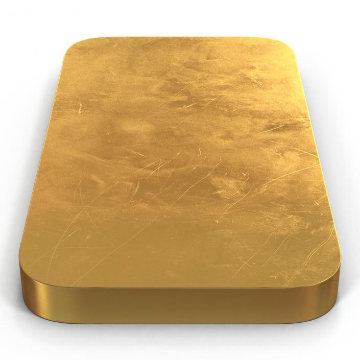 3D Gold Bar 100g model