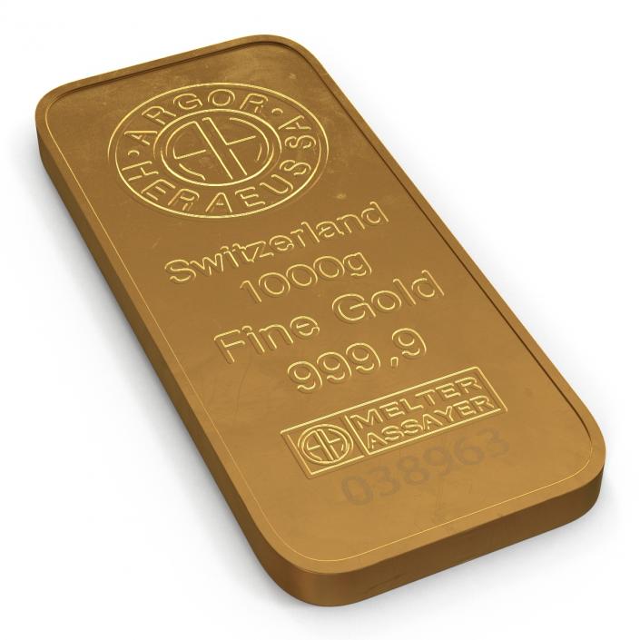 Gold Bar 1000g 3D model