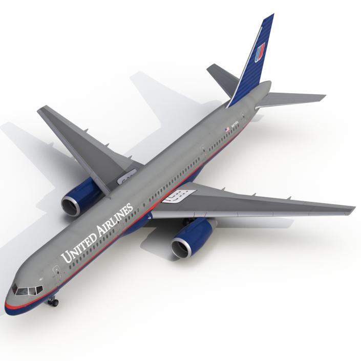 3D model Boeing 757-200 United Airlines