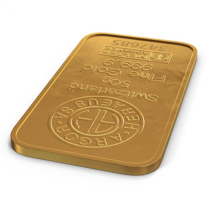 Gold Bar 50g 3D