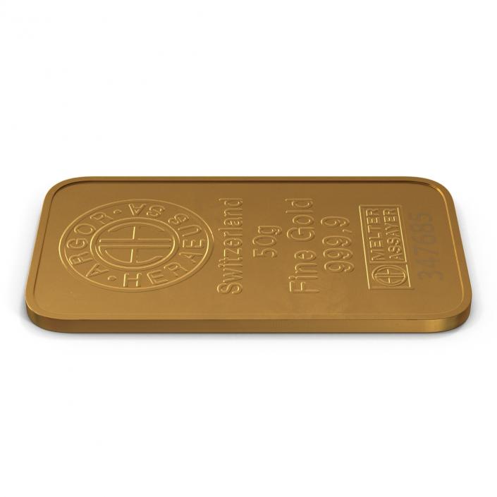 Gold Bar 50g 3D