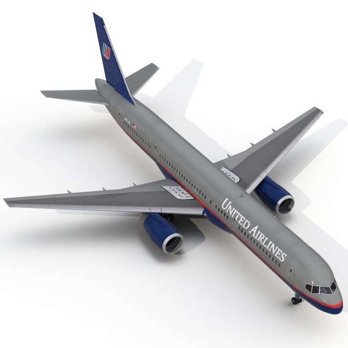 3D model Boeing 757-200 United Airlines