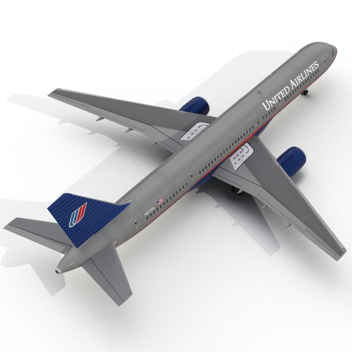 3D model Boeing 757-200 United Airlines