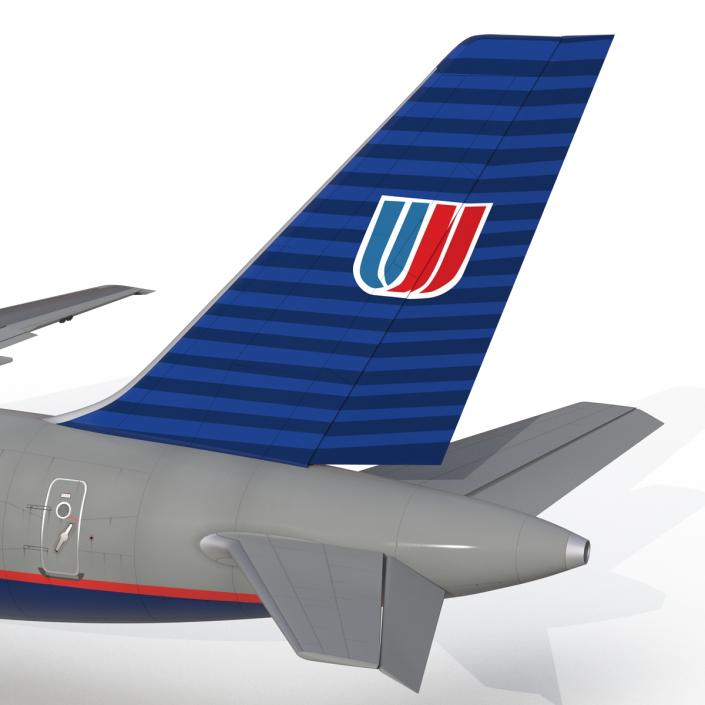 3D model Boeing 757-200 United Airlines