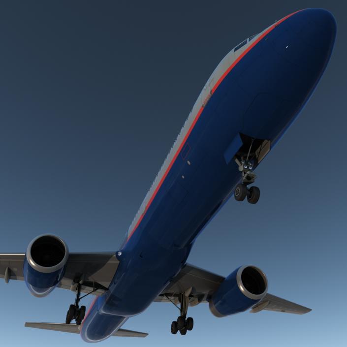 3D model Boeing 757-200 United Airlines