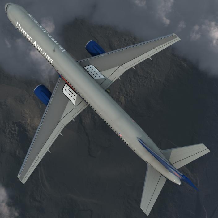 3D model Boeing 757-200 United Airlines