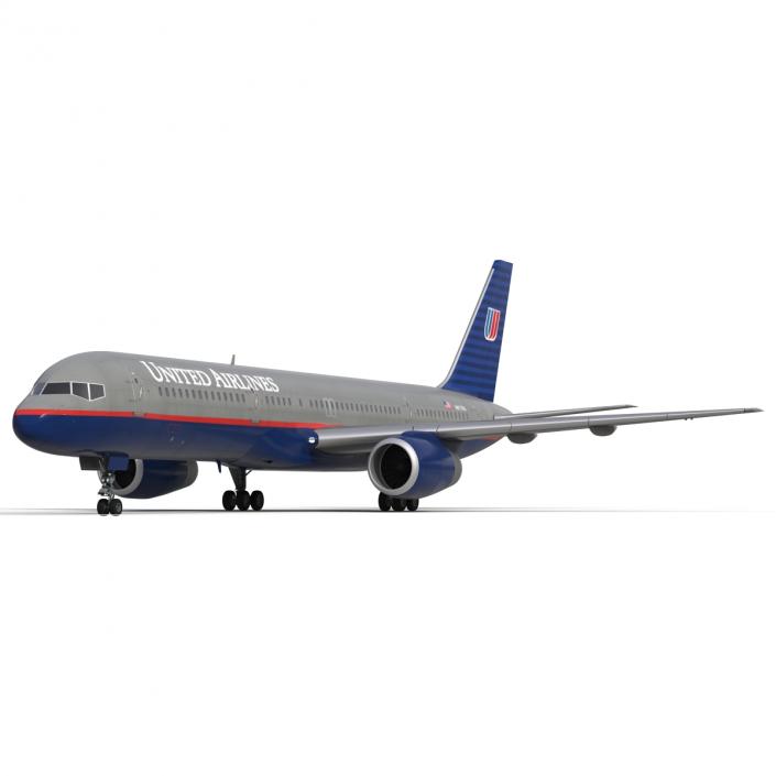 3D model Boeing 757-200 United Airlines