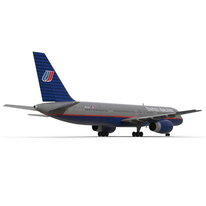 3D model Boeing 757-200 United Airlines