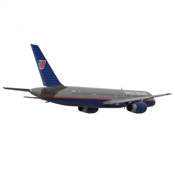 3D model Boeing 757-200 United Airlines