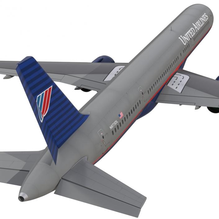 3D model Boeing 757-200 United Airlines