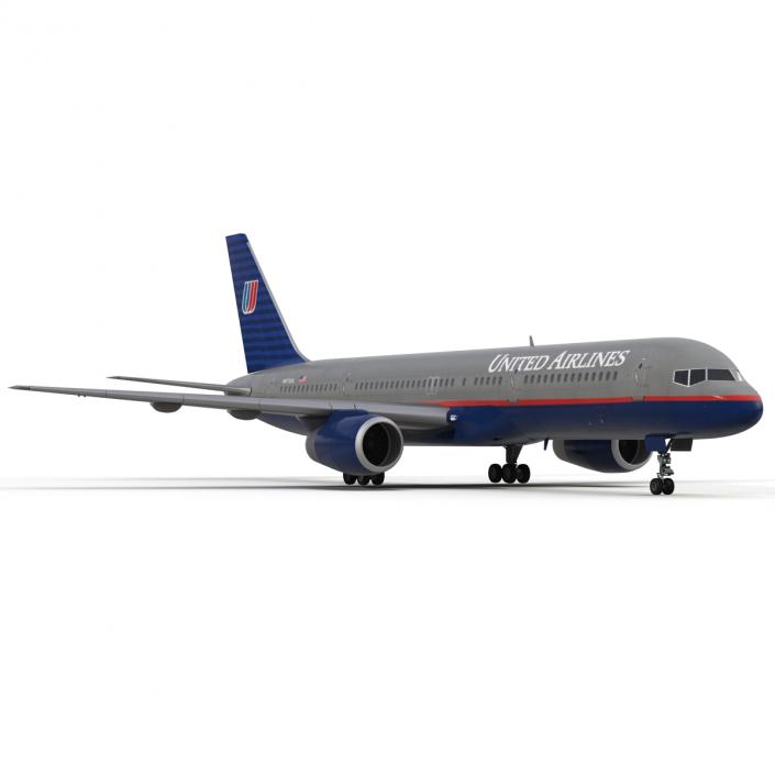 3D model Boeing 757-200 United Airlines