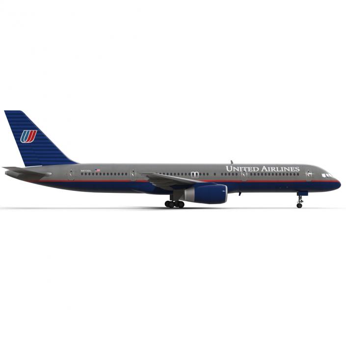 3D model Boeing 757-200 United Airlines