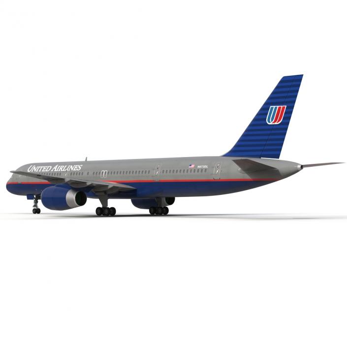 3D model Boeing 757-200 United Airlines