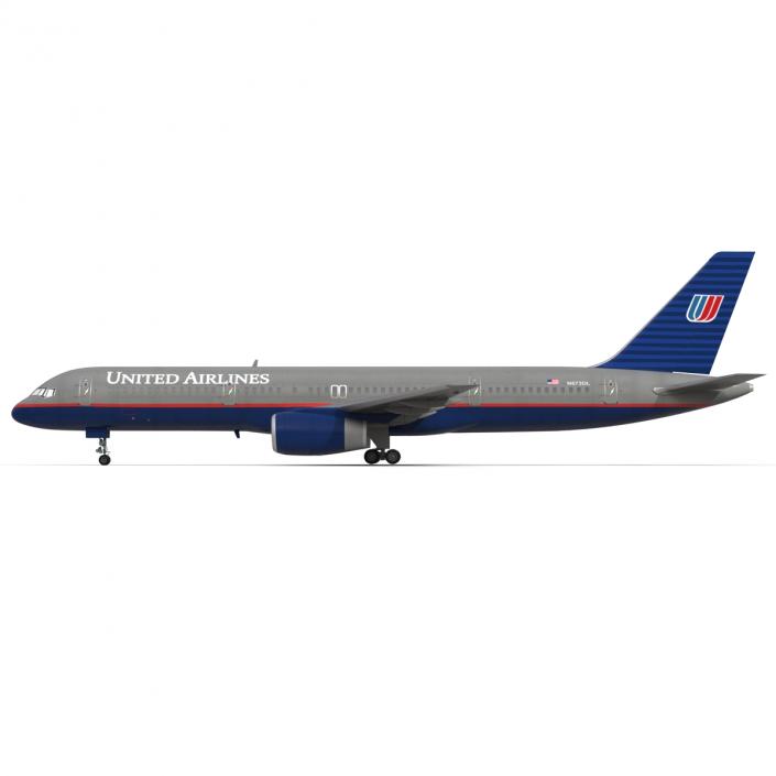 3D model Boeing 757-200 United Airlines