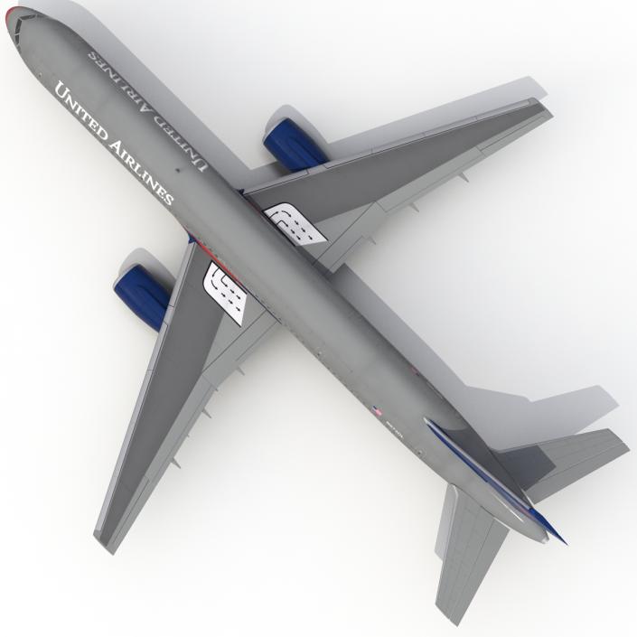 3D model Boeing 757-200 United Airlines