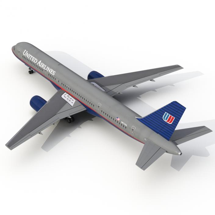 3D model Boeing 757-200 United Airlines