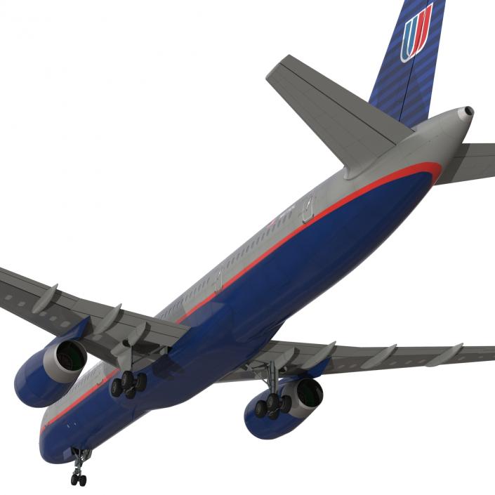 3D model Boeing 757-200 United Airlines