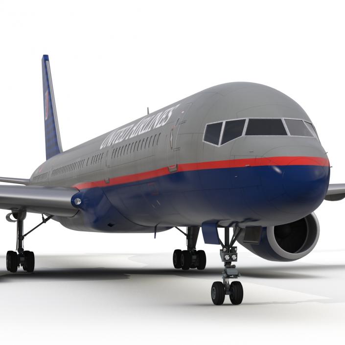 3D model Boeing 757-200 United Airlines