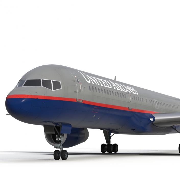 3D model Boeing 757-200 United Airlines