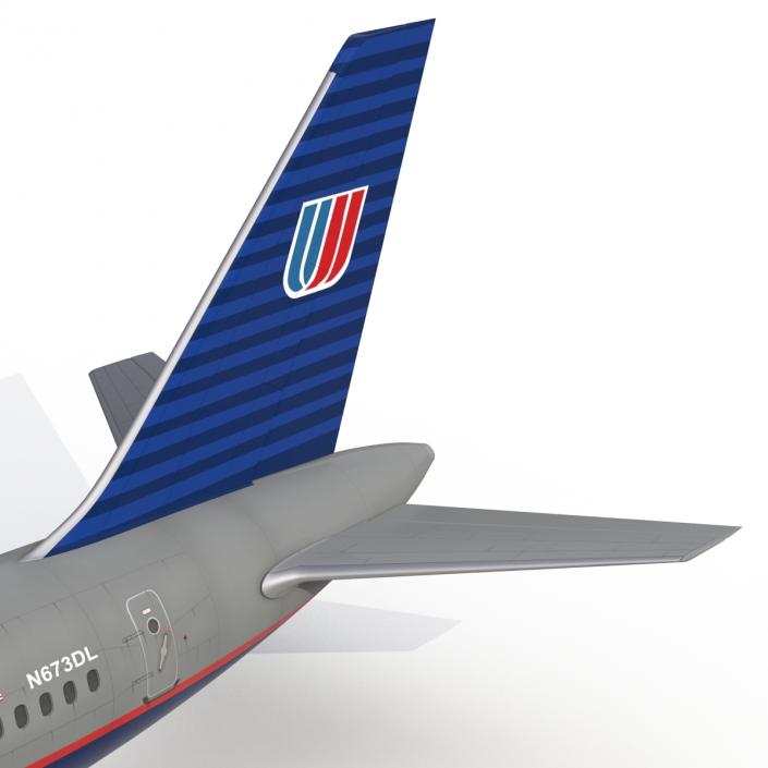 3D model Boeing 757-200 United Airlines