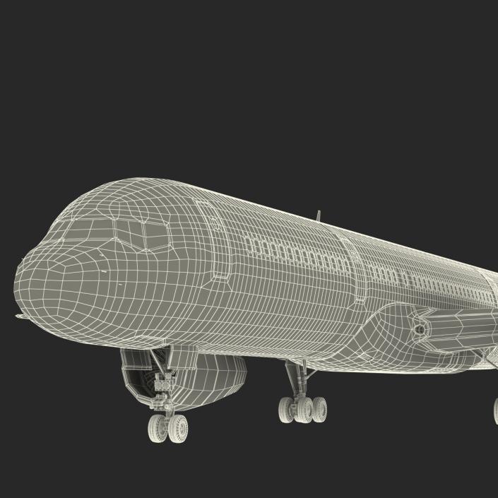 Boeing 757-200 American Airlines Rigged 3D model