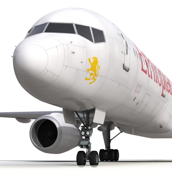 3D model Boeing 757-200 Ethiopian Airlines Rigged