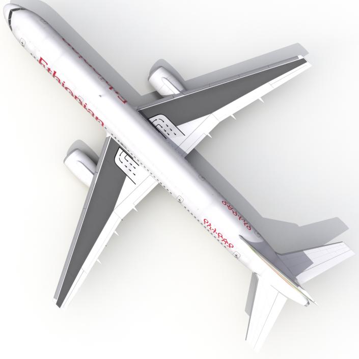 3D model Boeing 757-200 Ethiopian Airlines Rigged