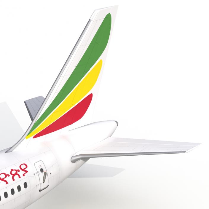 3D model Boeing 757-200 Ethiopian Airlines Rigged