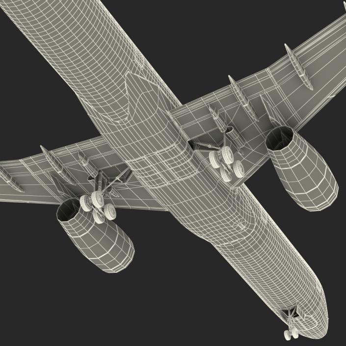 3D model Boeing 757-200 Ethiopian Airlines Rigged