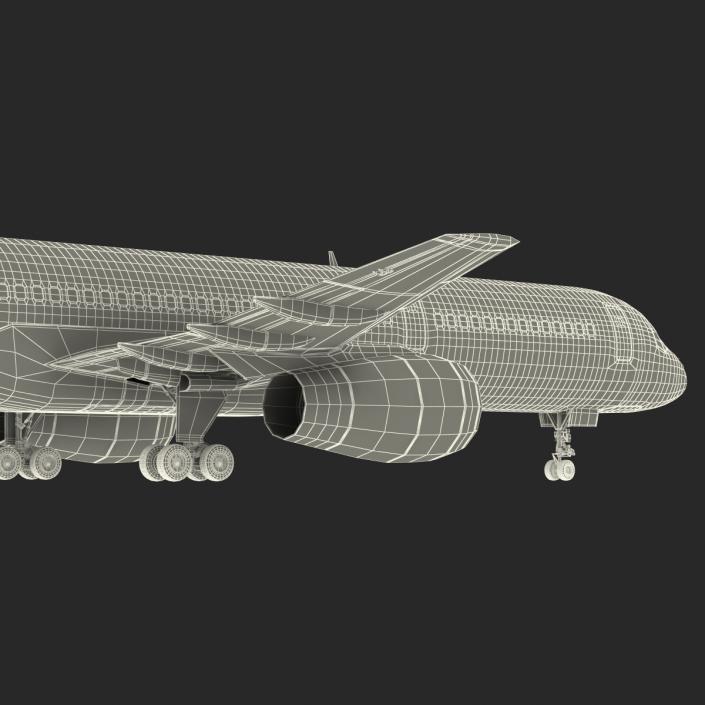 3D model Boeing 757-200 Ethiopian Airlines Rigged