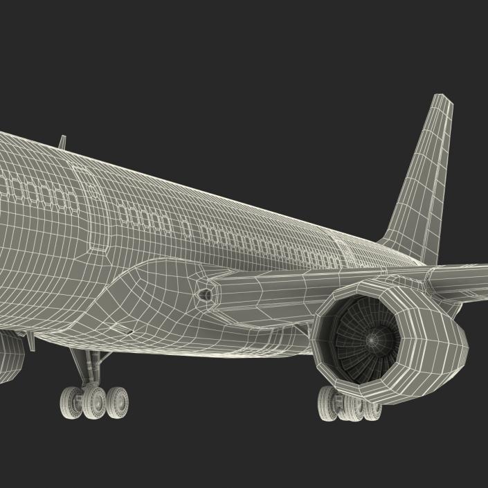 3D model Boeing 757-200 Ethiopian Airlines Rigged