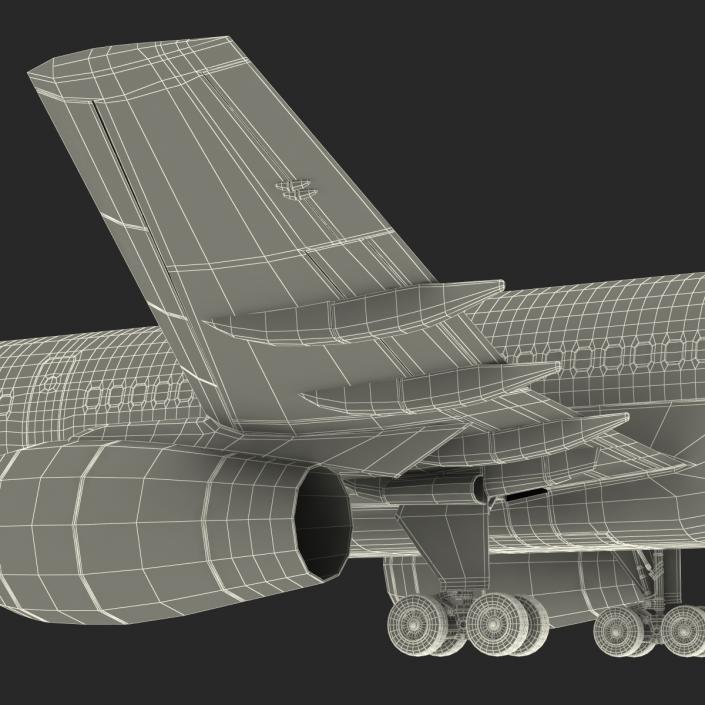 3D model Boeing 757-200 Ethiopian Airlines Rigged