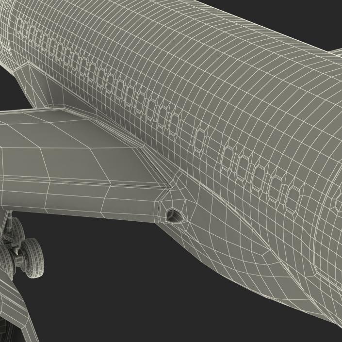 3D model Boeing 757-200 Ethiopian Airlines Rigged