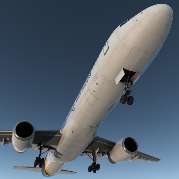 Boeing 757-200 UPS Airlines Rigged 3D model