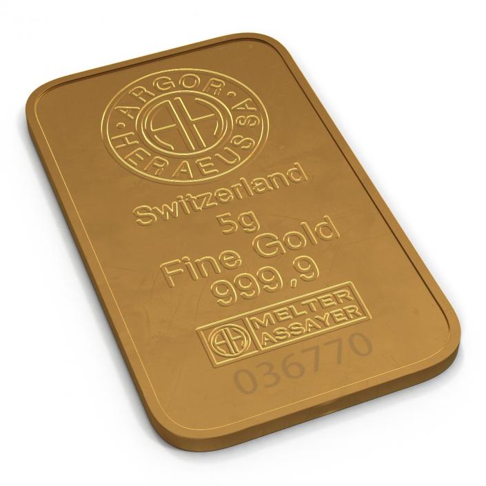 3D Gold Bar 5g