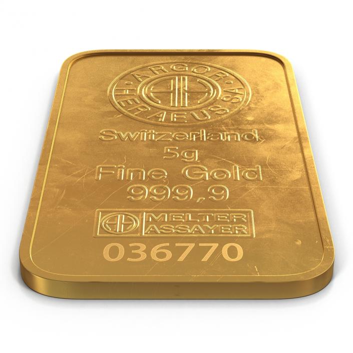 3D Gold Bar 5g