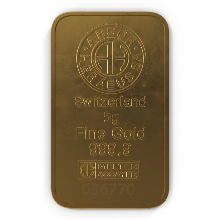 3D Gold Bar 5g