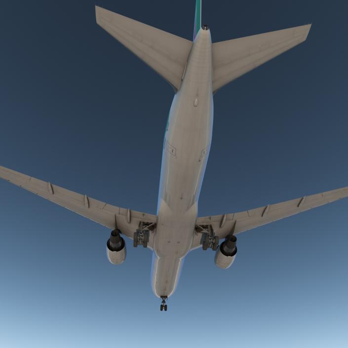 3D model Boeing 767-300 Alitalia Rigged