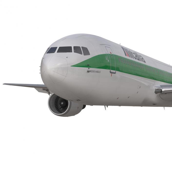 3D model Boeing 767-300 Alitalia Rigged