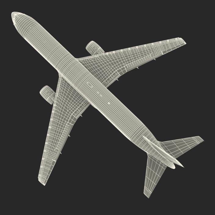 3D model Boeing 767-300 Alitalia Rigged