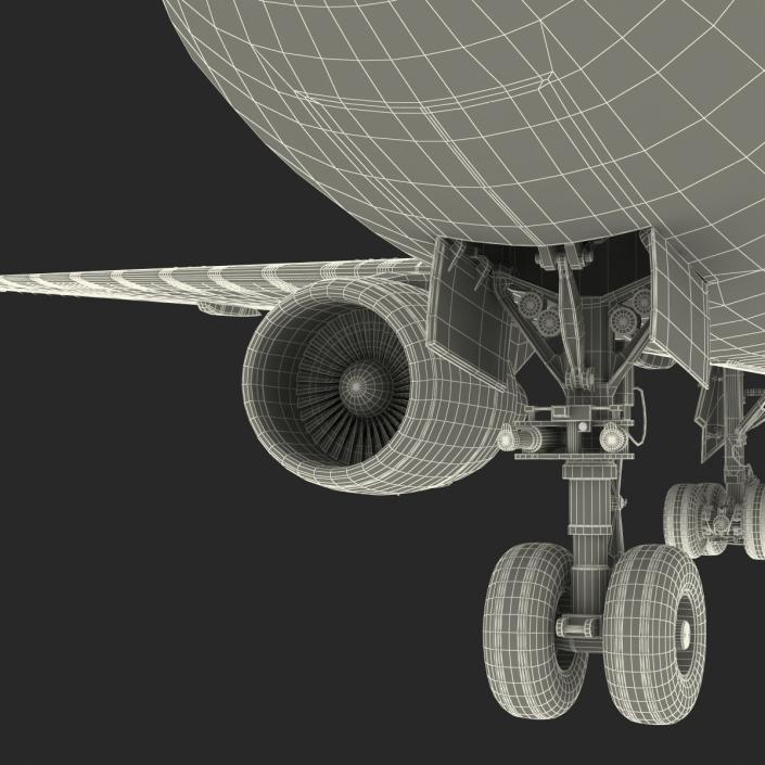 3D model Boeing 767-300 Alitalia Rigged