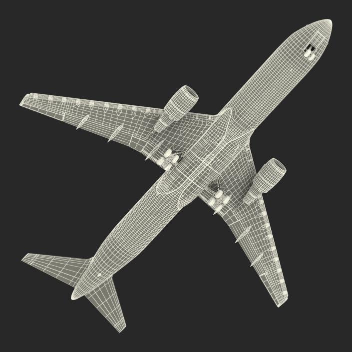 3D model Boeing 767-300 Alitalia Rigged