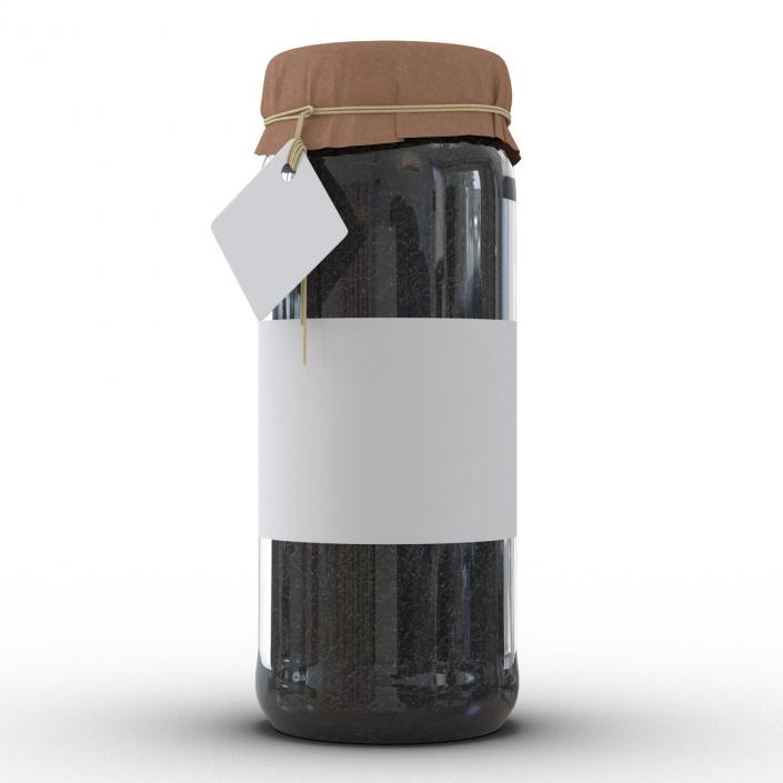 Black Tea In Glass Jar 3D