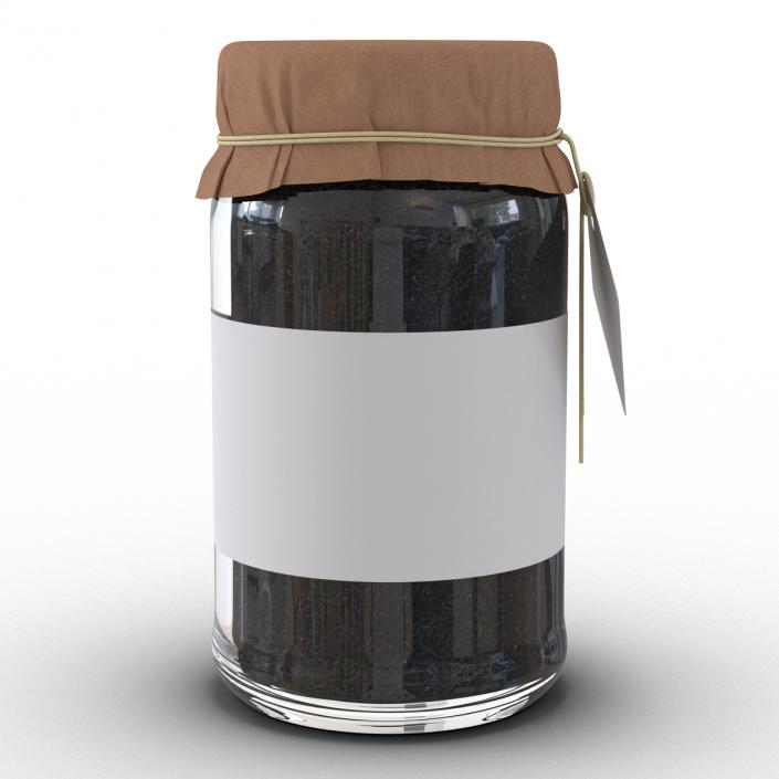 Black Tea In Glass Jar 2 3D model