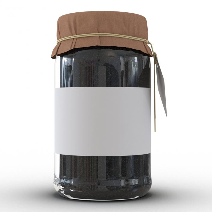 Black Tea In Glass Jar 2 3D model